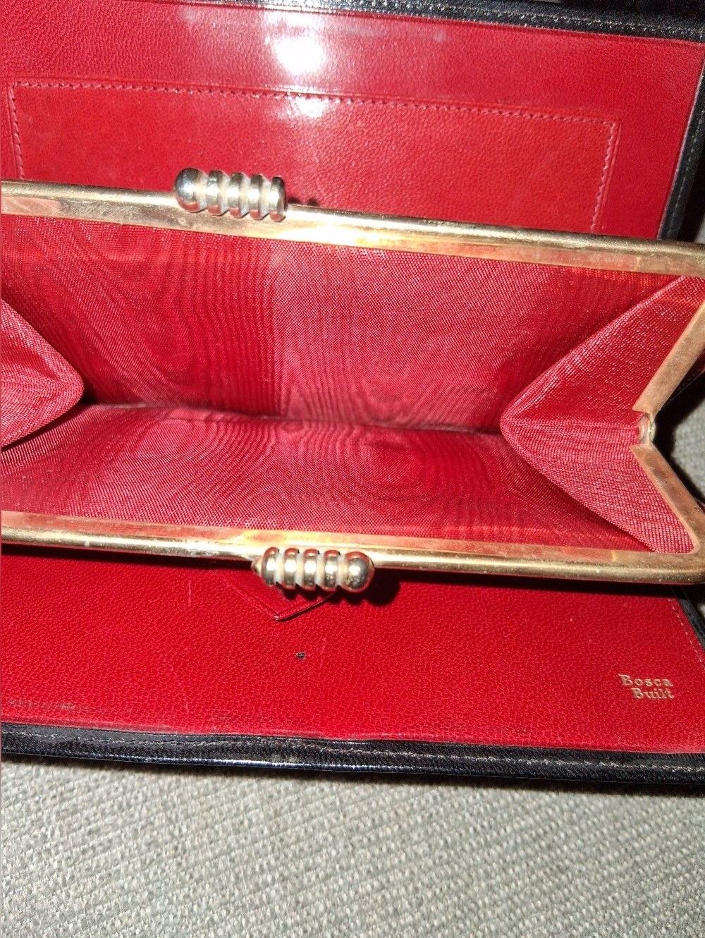 Bosca Red Leather Women’s Clutch Wallet